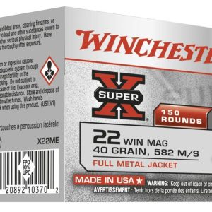 22 WM WInchester 40gr FMJ