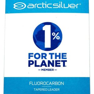 Arctic Silver Tapered Leader 9 ft fluorocarbon 2 pack