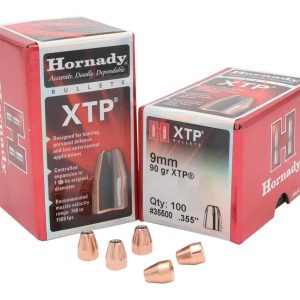 Hornady Pistol Bullets 9mm .355 90 Gr XTP 100stk