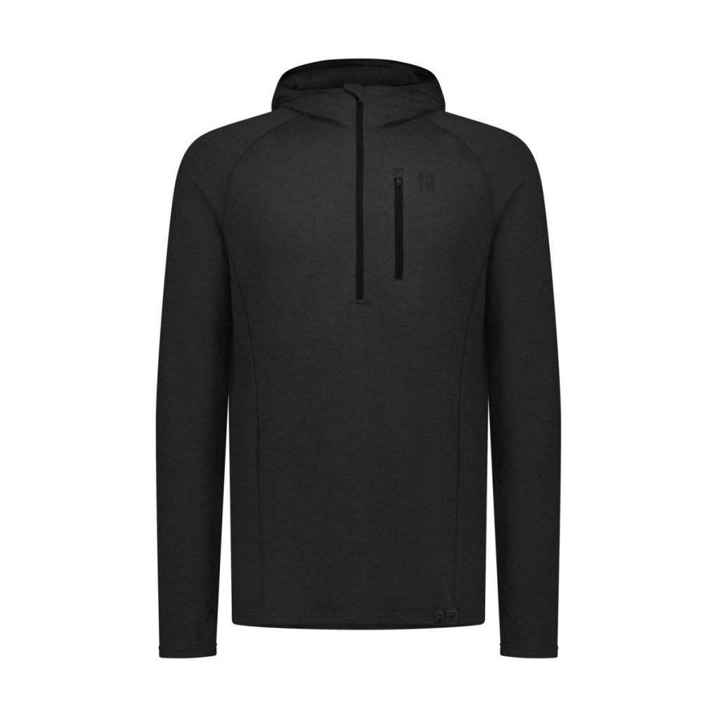 Swazi Everest Merino Hooded Shirt, Black