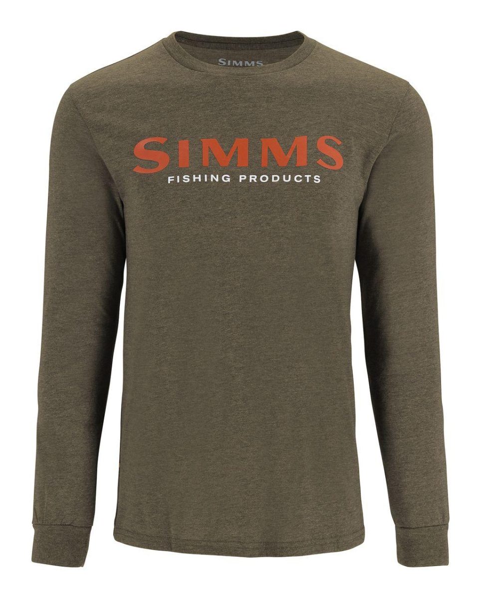 Simms M`s  Logo LS T-Shirt Loden Heather