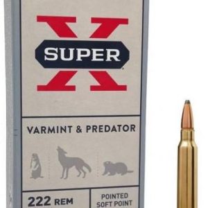 222 Rem, Winchester, SuperX JSP, 50grs