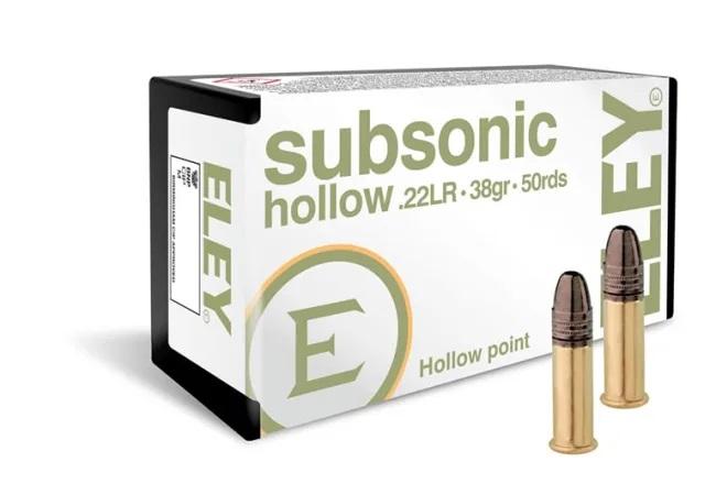 22 lr Eley Subsonic Hollow point, 38gr