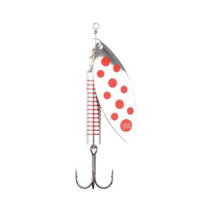 DAM Salmon Spinner 30g Silver/rød 10 pak