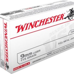 9mm Luger, Winchester, 115 Grain FMJ