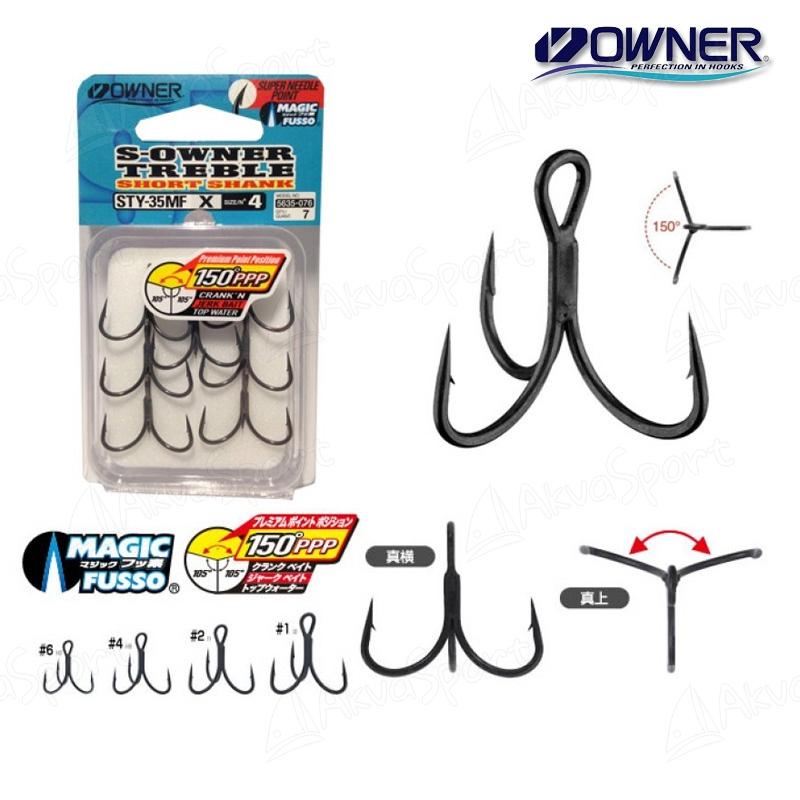 Owner S-Owner Treble Short Shank STY-35MF