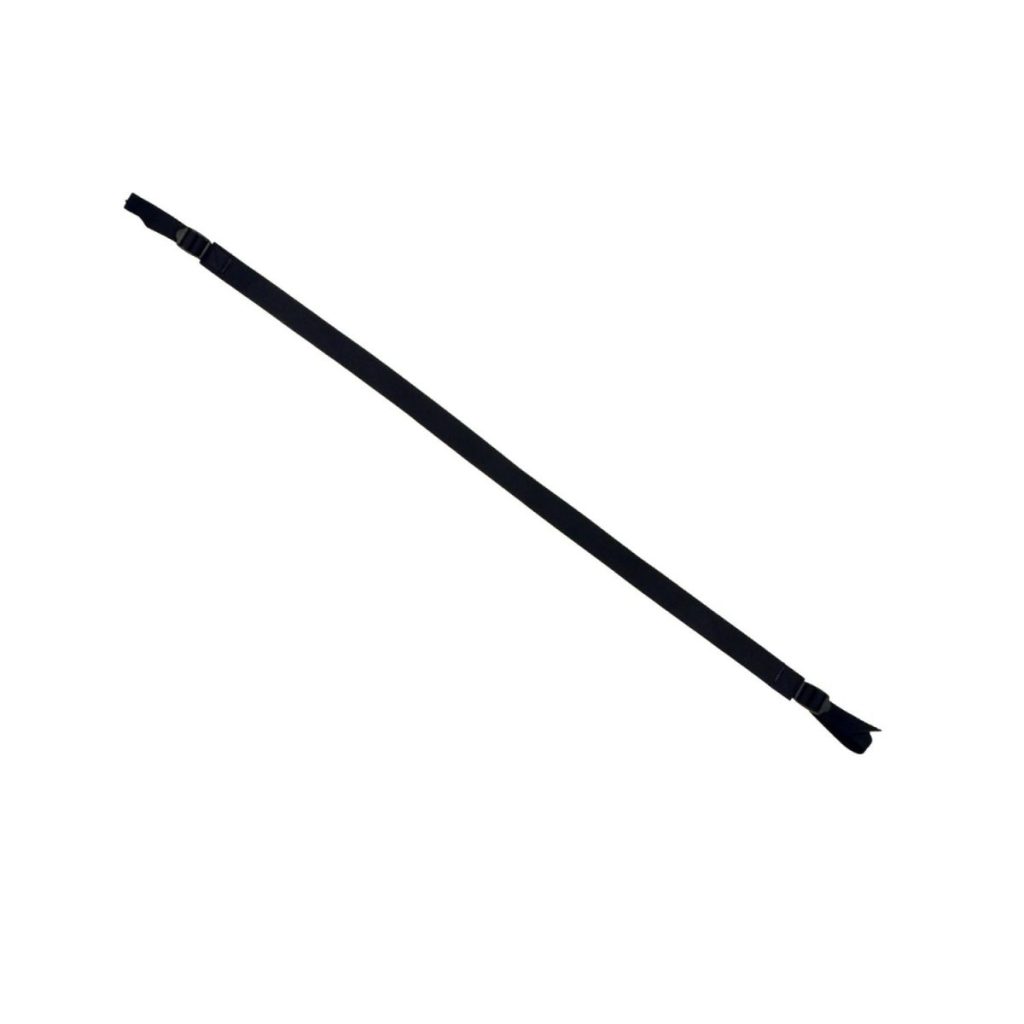 Gummiert våpenreim, svart, 30mm