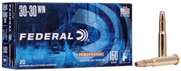 30-30 Federal Power-shok 150gr. SP Flat nose