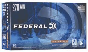 270 win Federal Power-shok 150gr 9,7g. 20pk