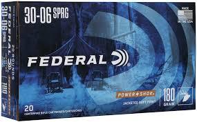 30-06 Federal Power-shok 180gr Soft point