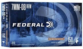 7-08 Rem Federal Power-shok 150gr Soft Point