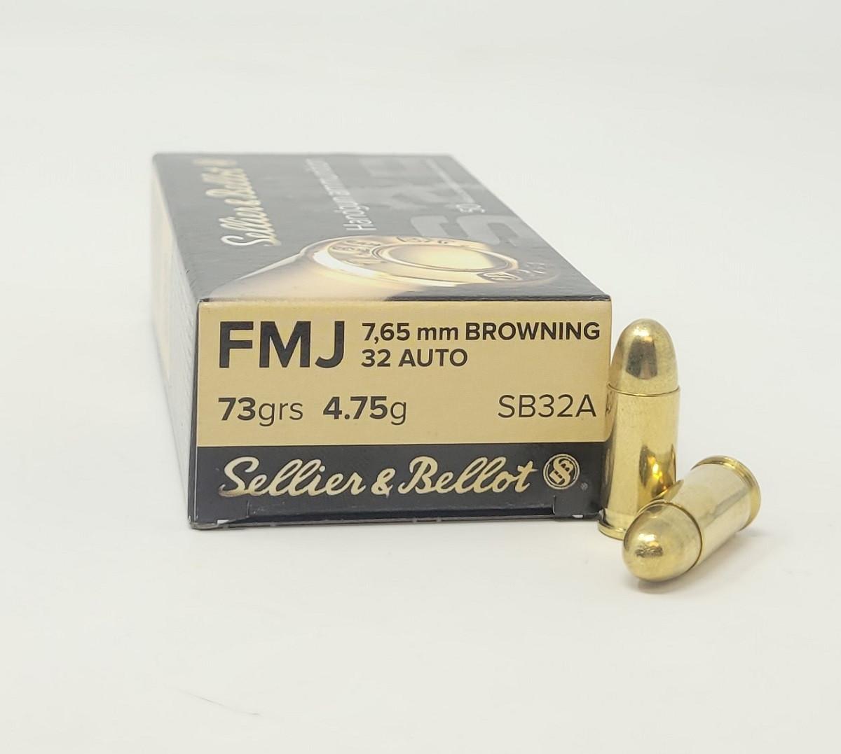 Sellier & Bellot 32 ACP 73 FMJ (50 pk.)