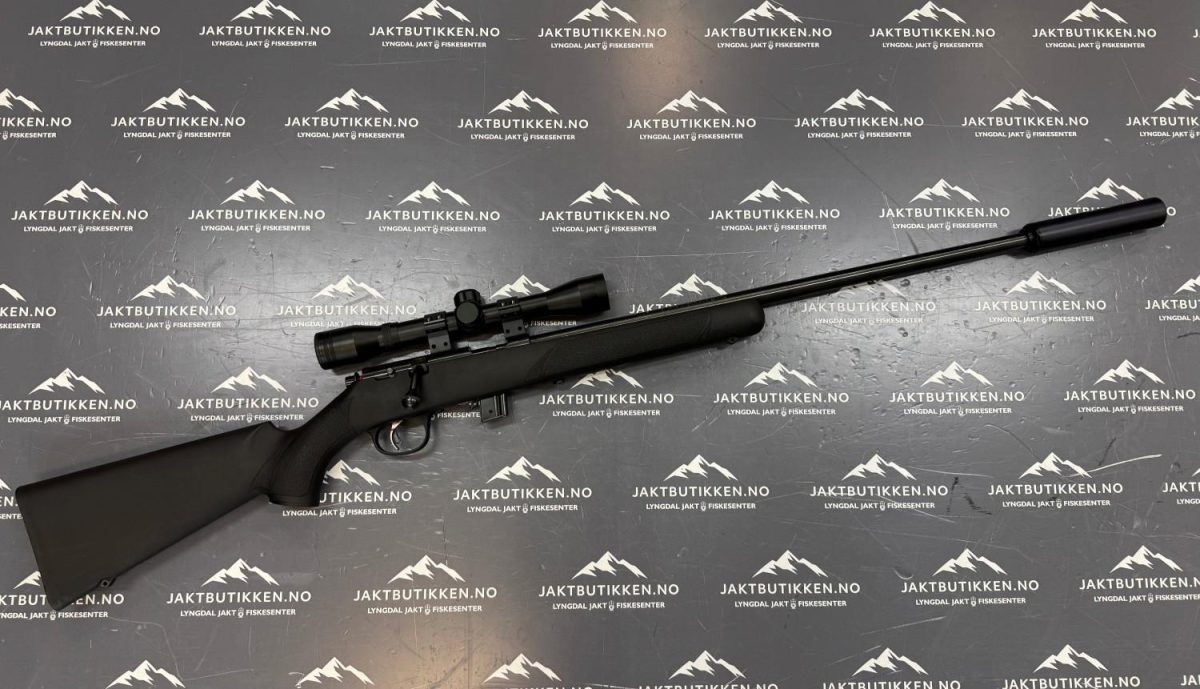 Brukt, Marlin XT 22 Kaliber 22lr med sikte og A-tec demper