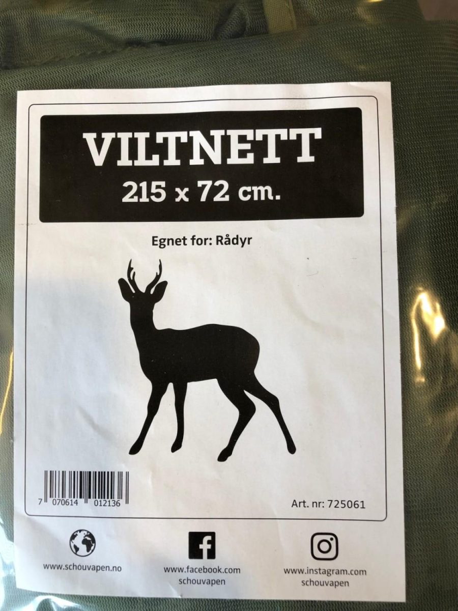 Viltnett 215x72cm for Rådyr