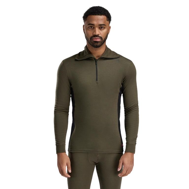 Aclima Warmwool Polo Ms Tarmac/Jet black